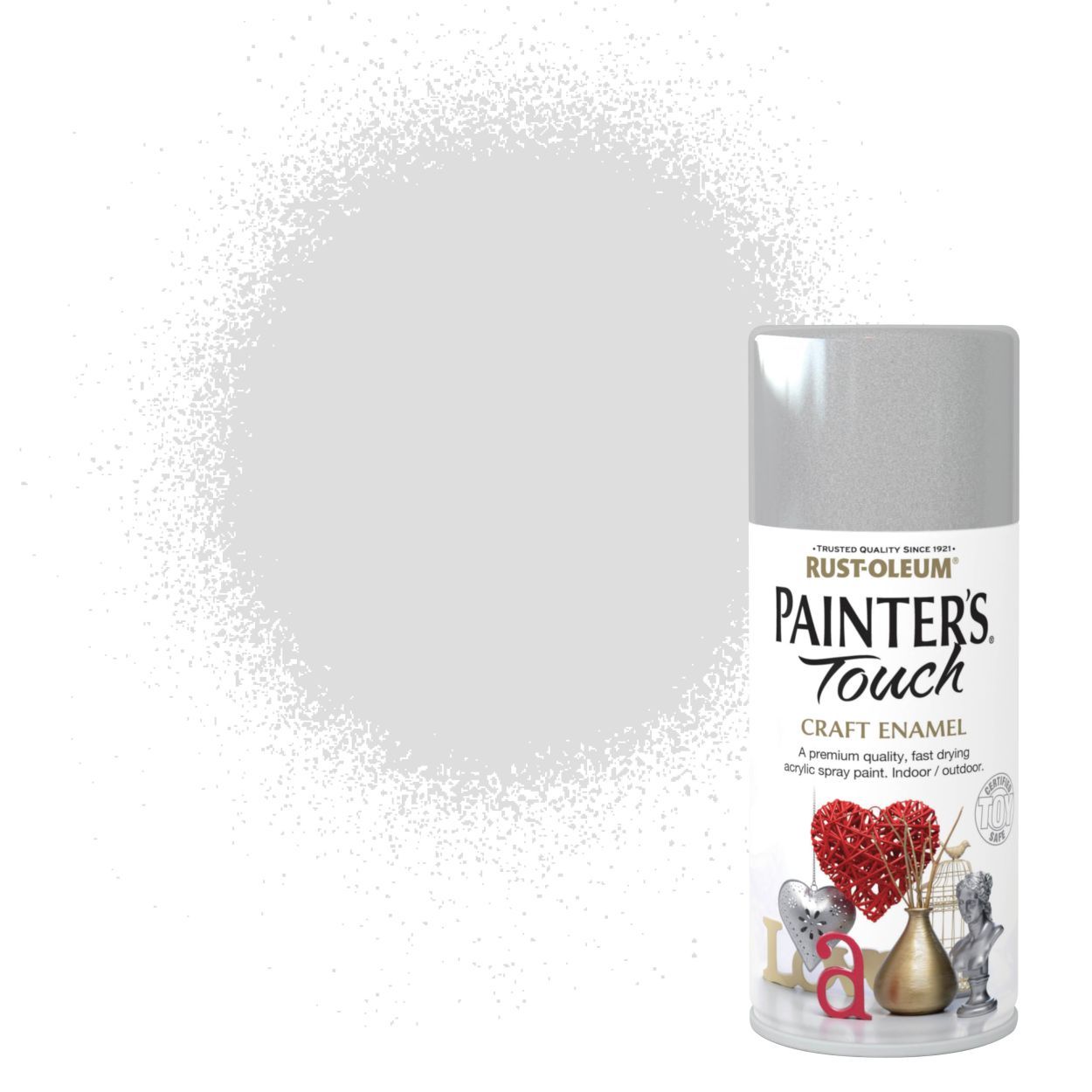 Rust-Oleum Painter's Touch Craft Enamel (Spray)  Silver Metallic 150ml