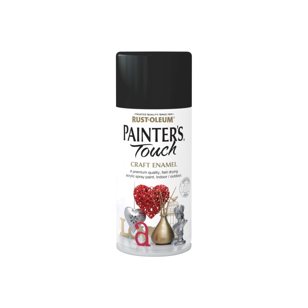 Rust-Oleum Painter's Touch Craft Enamel (Spray) Matt Black 150ml