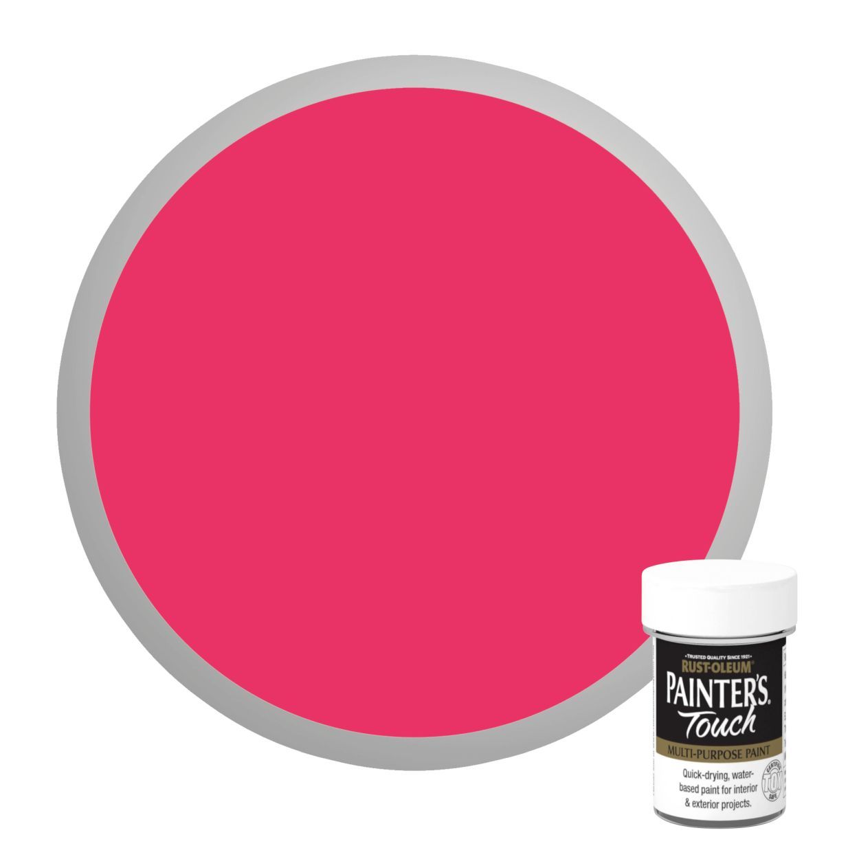 Rust-Oleum Painter's Touch (Small Brush Pot) Baby Pink 20ml