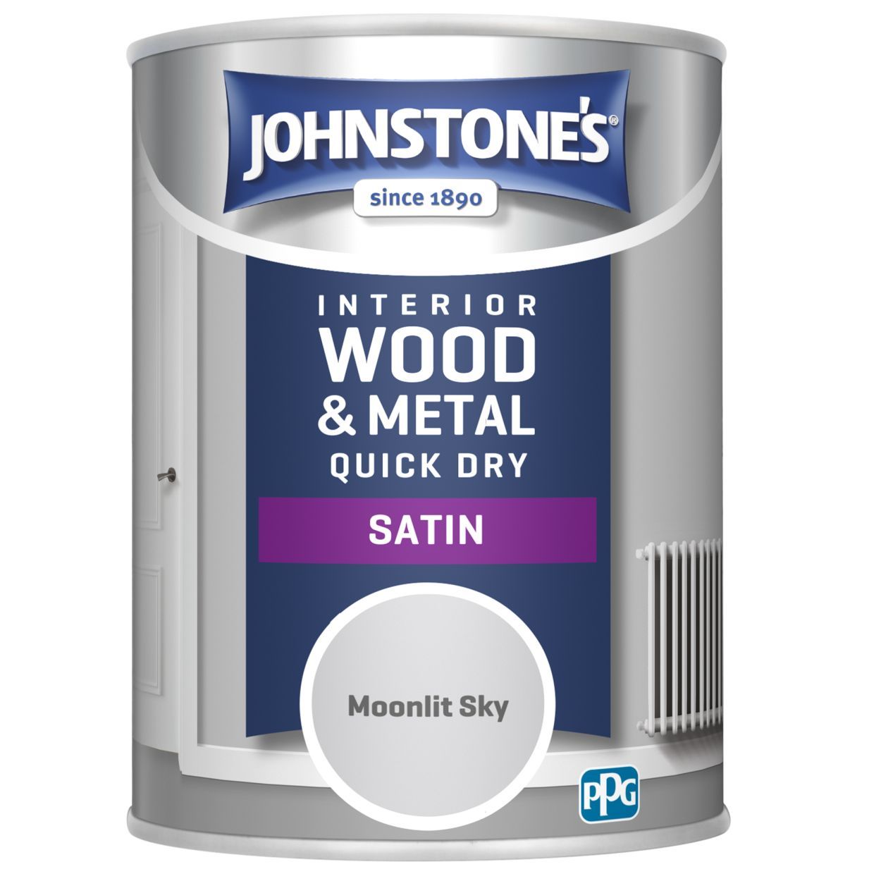 Johnstone's  One Coat Quick Dry Satin Moonlit Sky 750ml