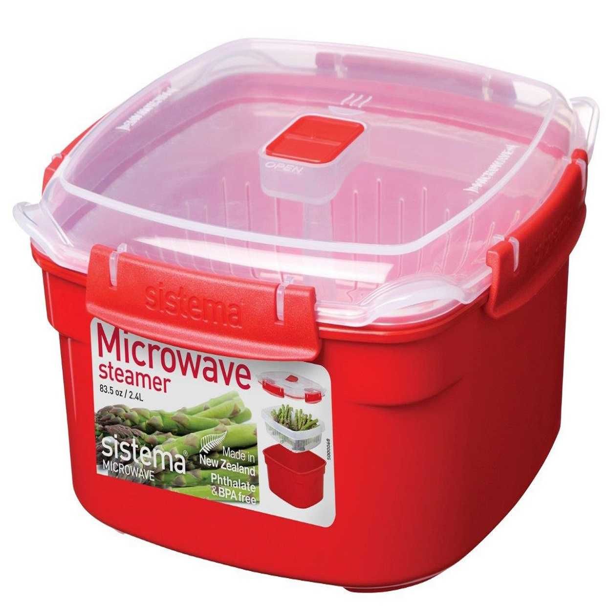 Sistema 2.4 Litre Medium Microwave Steamer