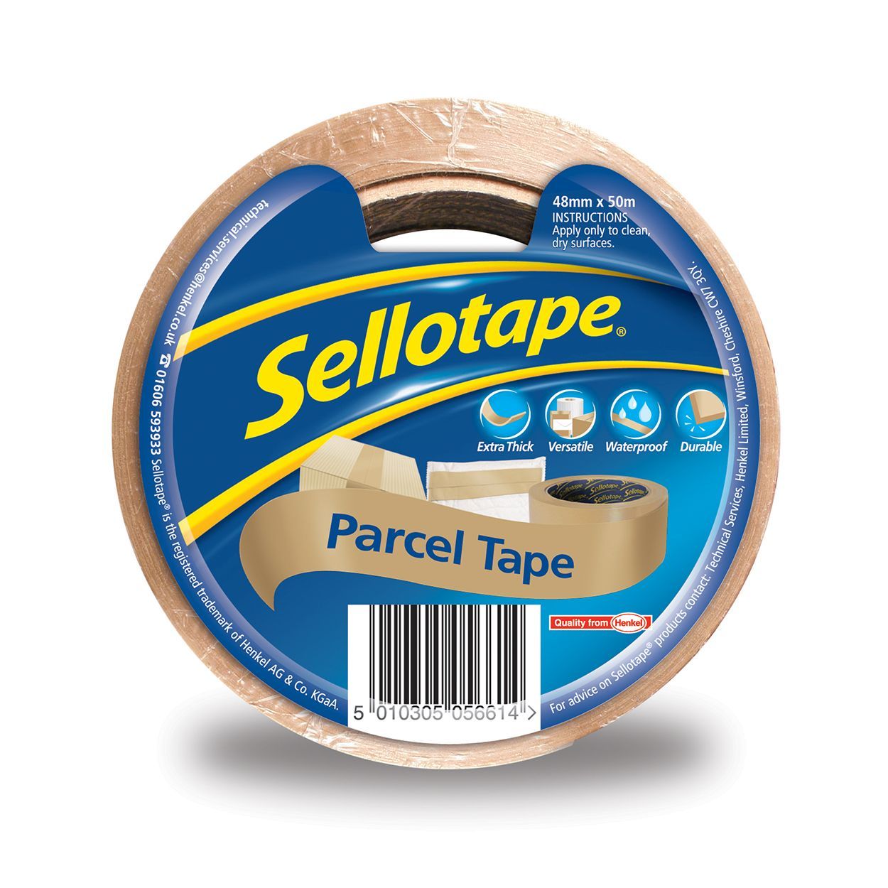 Sellotape Brown Parcel Tape Roll 48mm x 50m