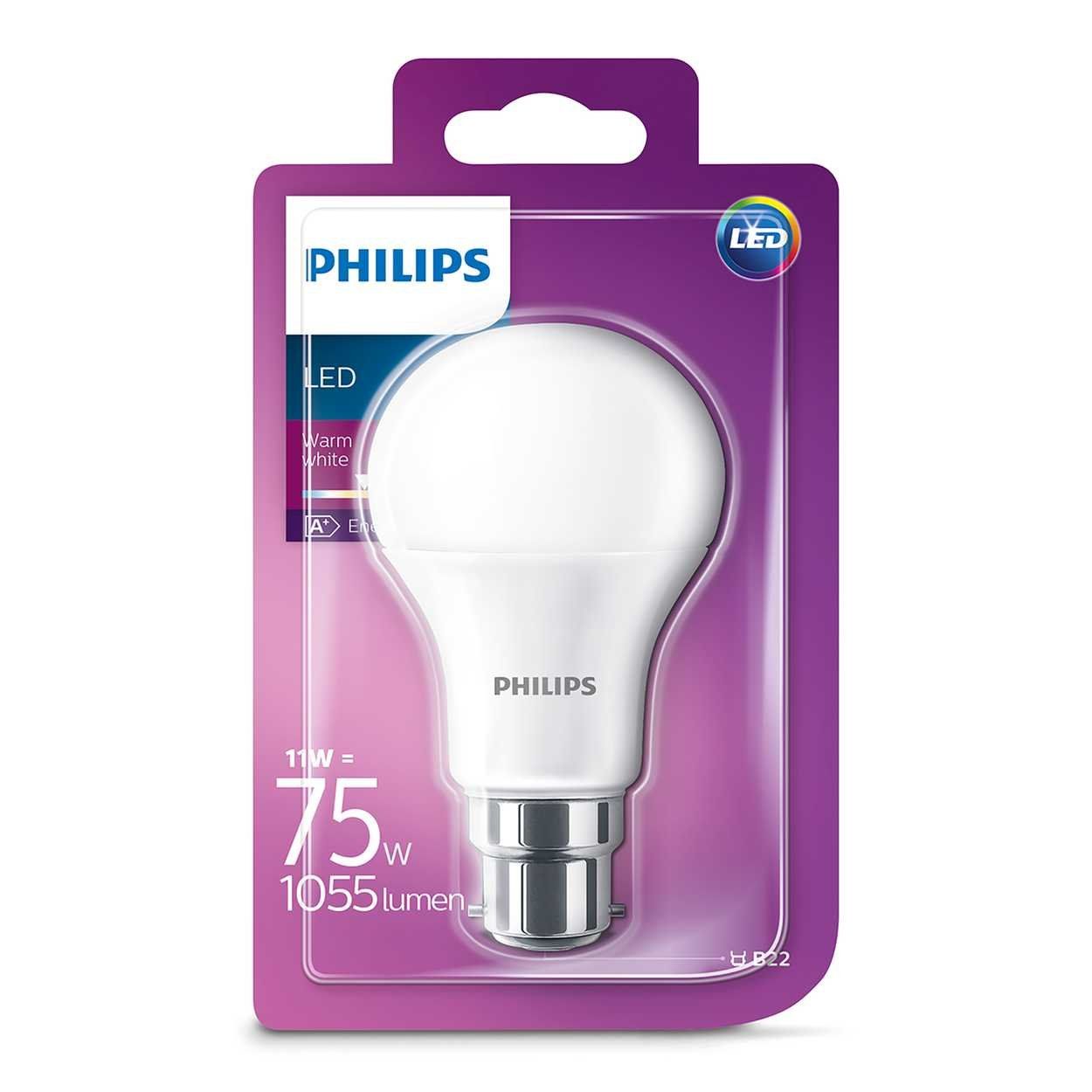 Philips LED 11W/75W BC(B22) Bulb