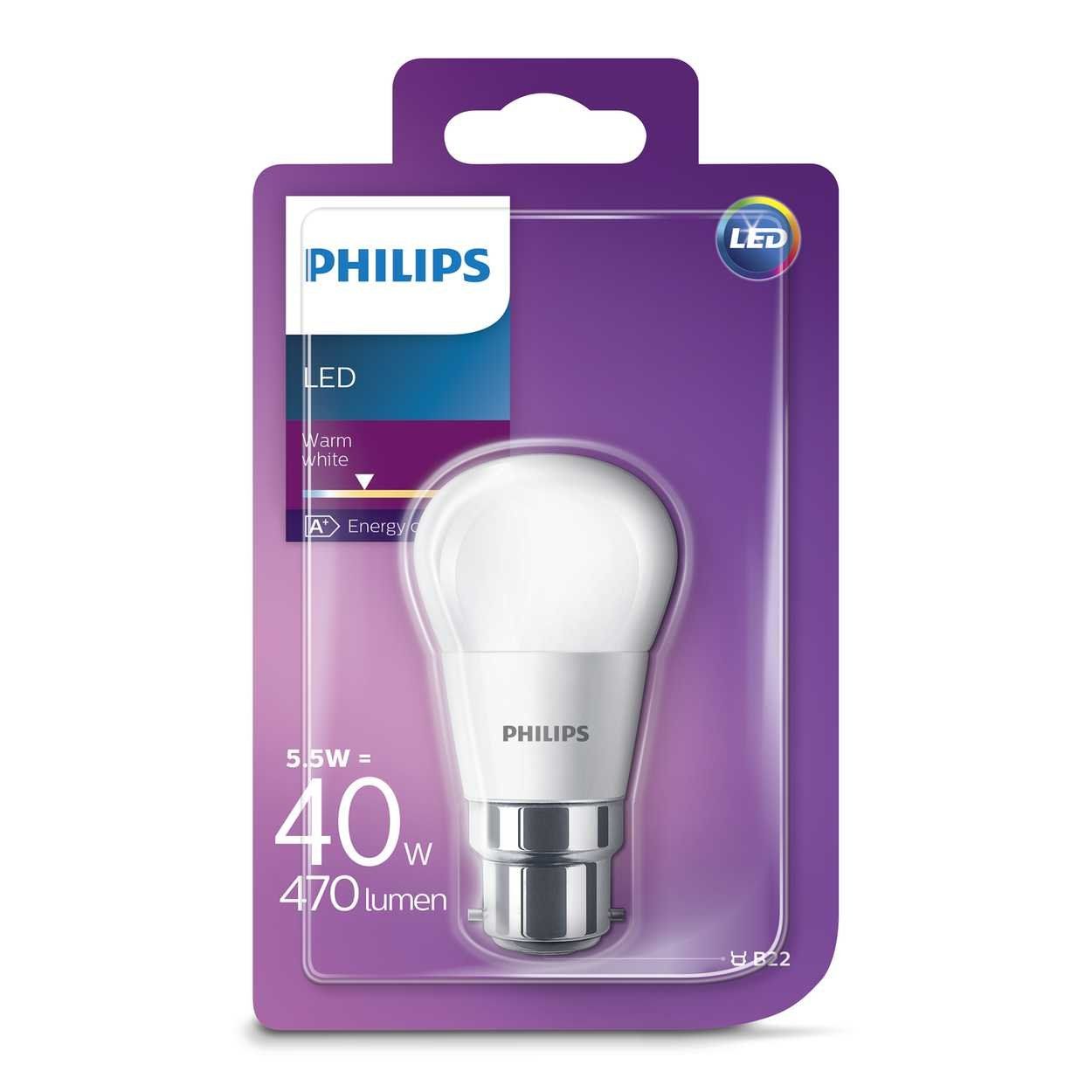 Philips LED 6W/40W BC(B22) Bulb