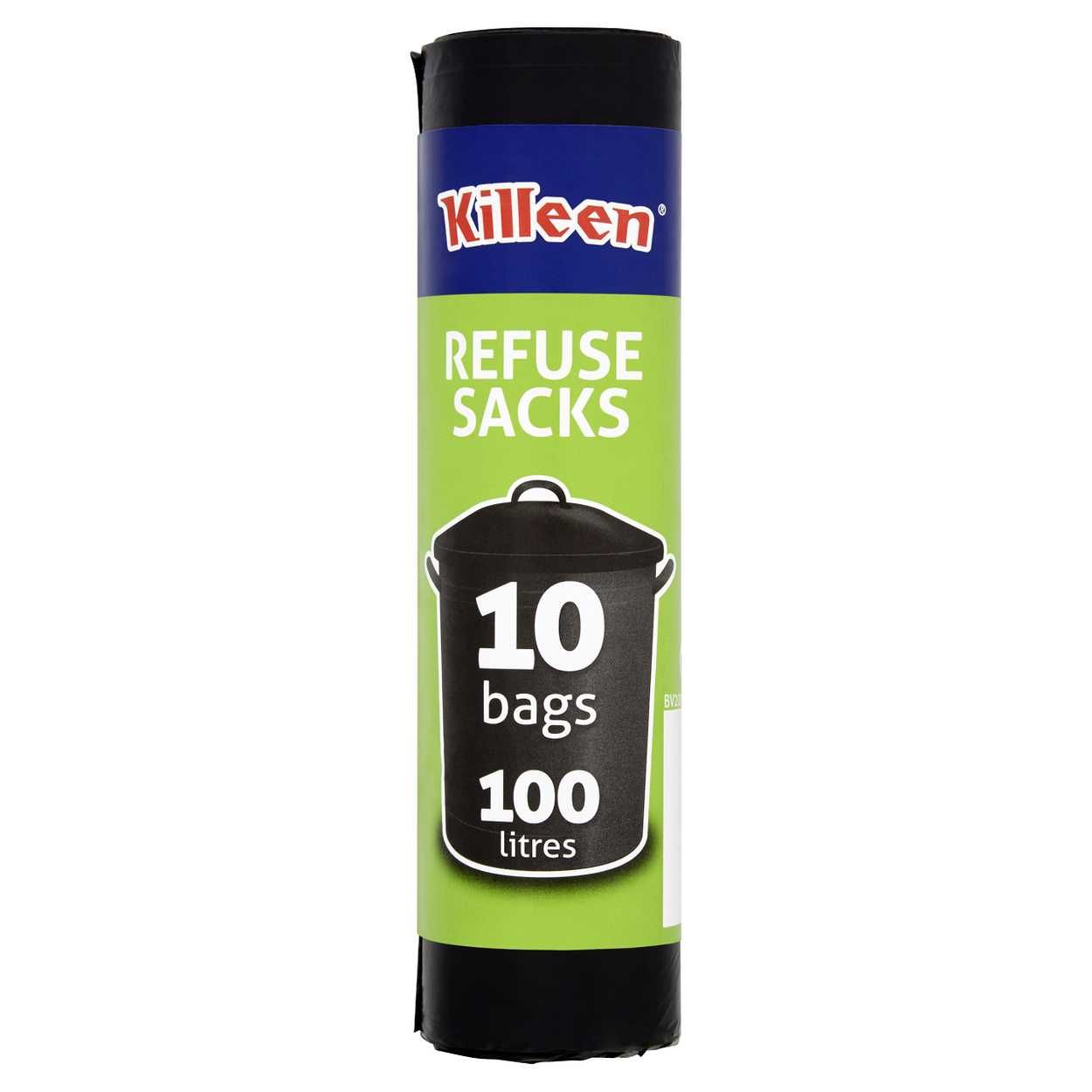 Killeen Black Refuse Bags 10 Pack.