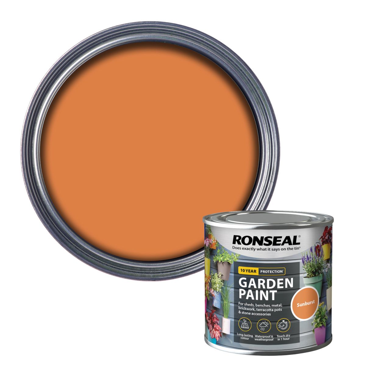 Ronseal 250ml Garden Paint Sunburst