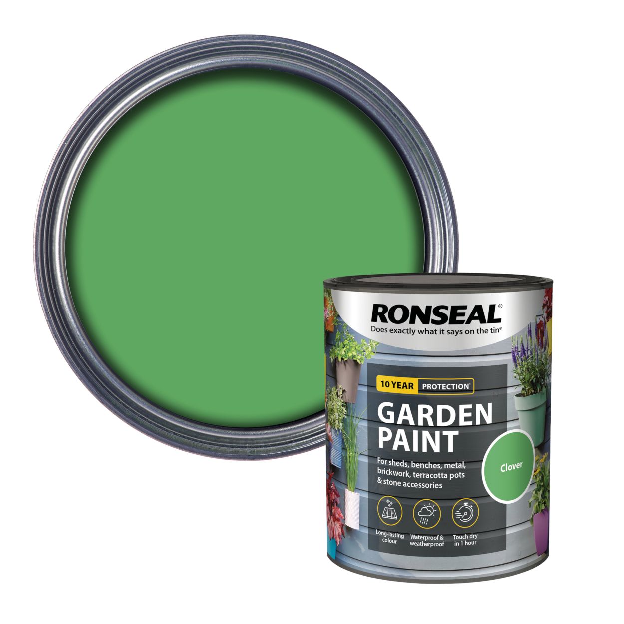 Ronseal 750ml Garden Paint Clover