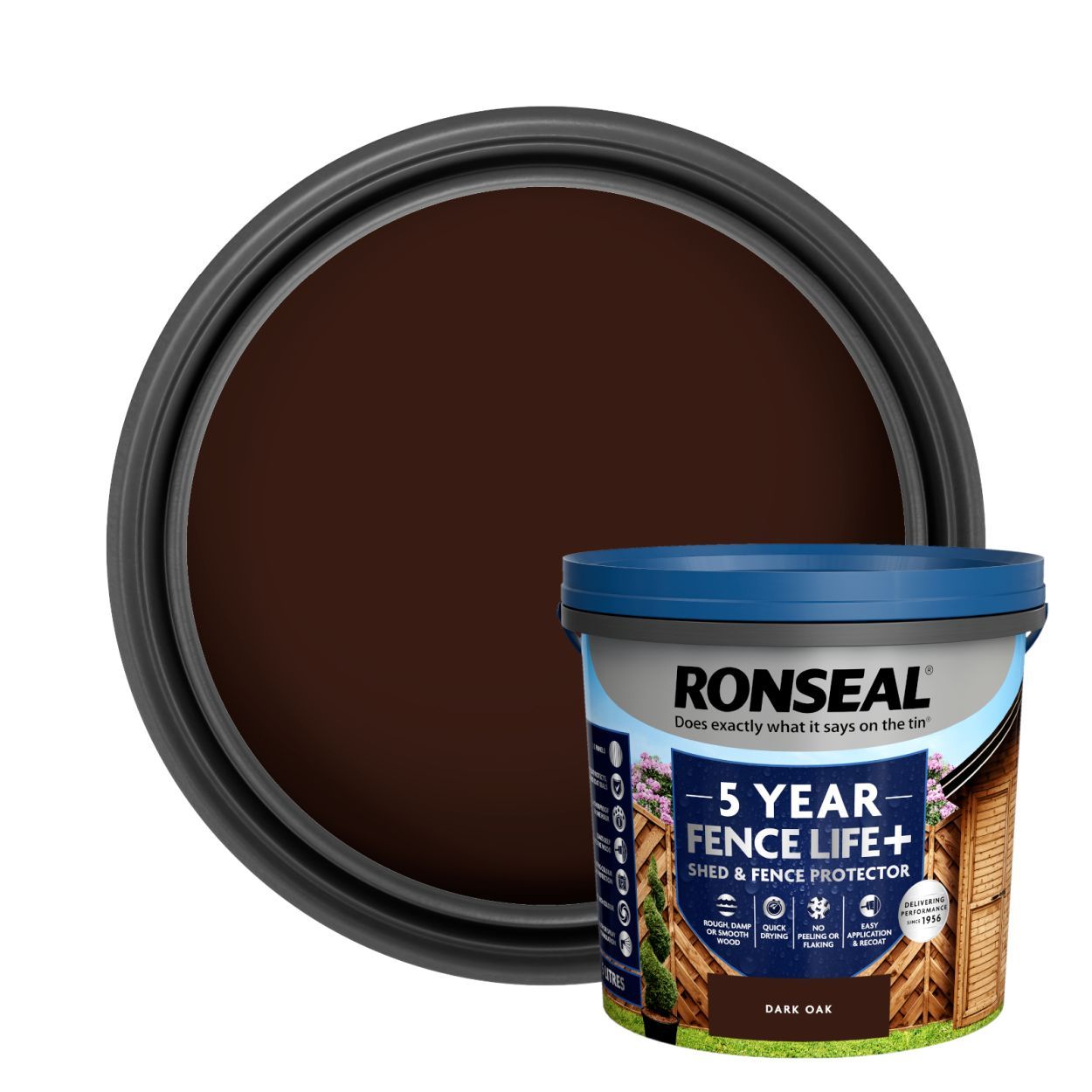 Ronseal 5 Litre Fencelife Plus Dark Oak