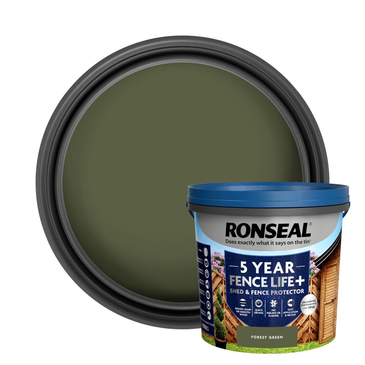 Ronseal 5 Litre Fencelife Plus Forest Green