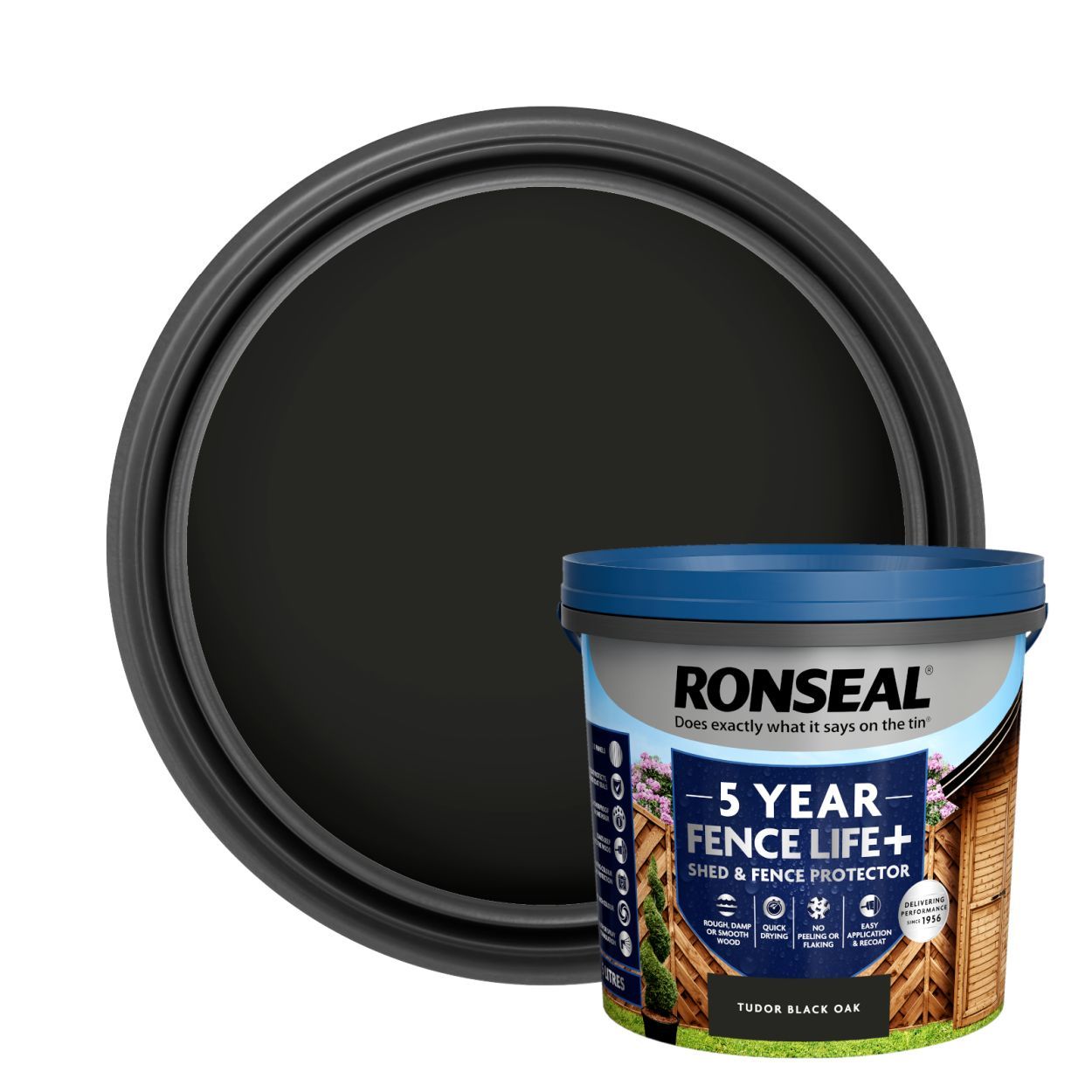 Ronseal 5 Litre Fencelife Plus Tudor Black