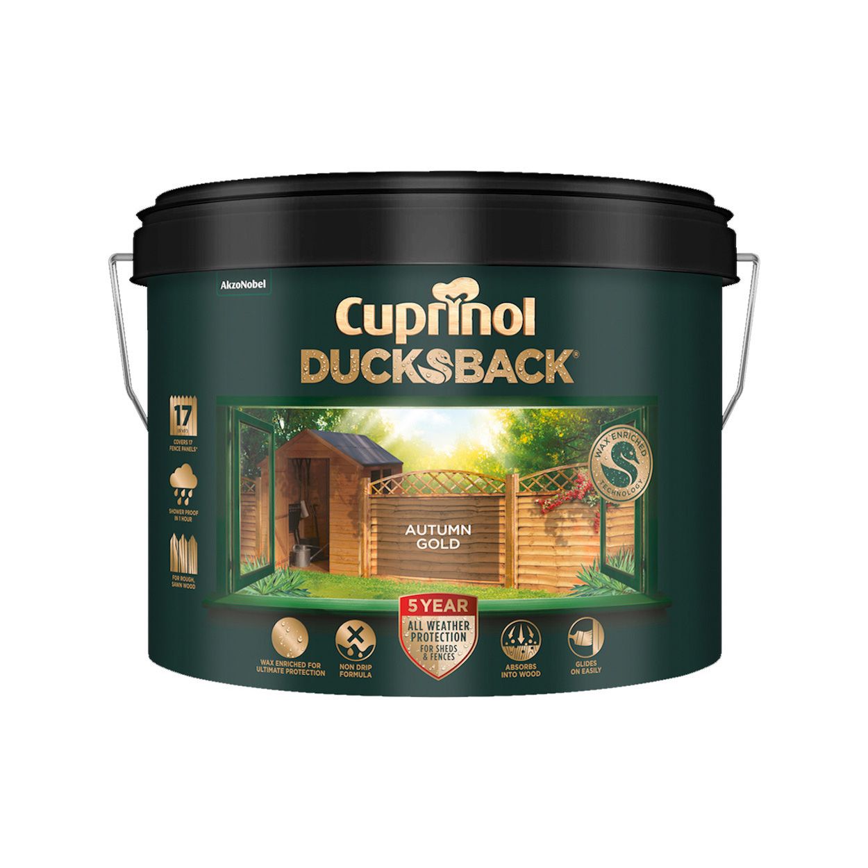 Cuprinol Ducksback Autumn Gold 9L