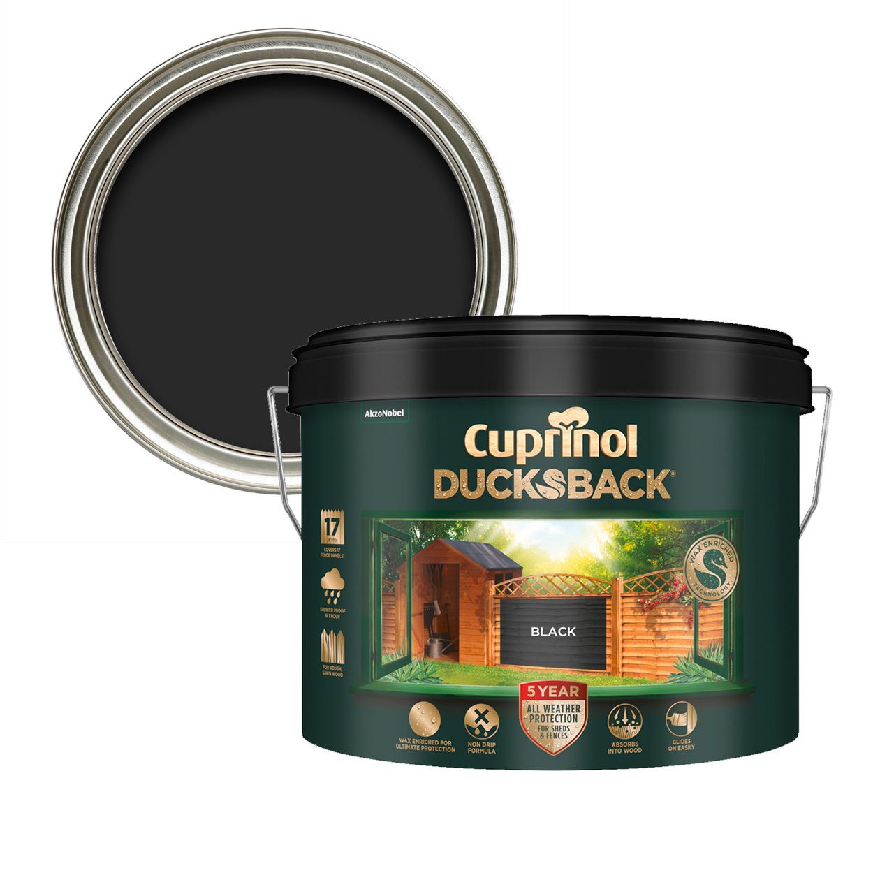 Cuprinol Ducksback Black 9L