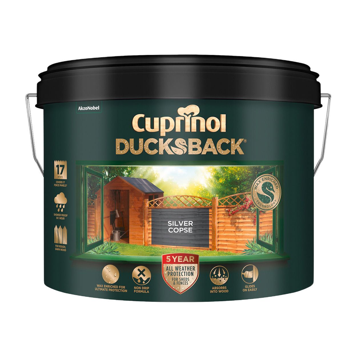 Cuprinol Ducksback Silver Copse 9L