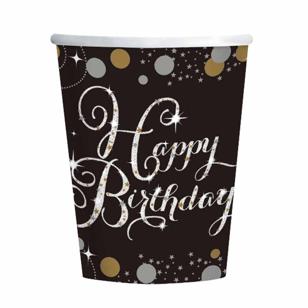 Gold Celebration Cups 8 pack