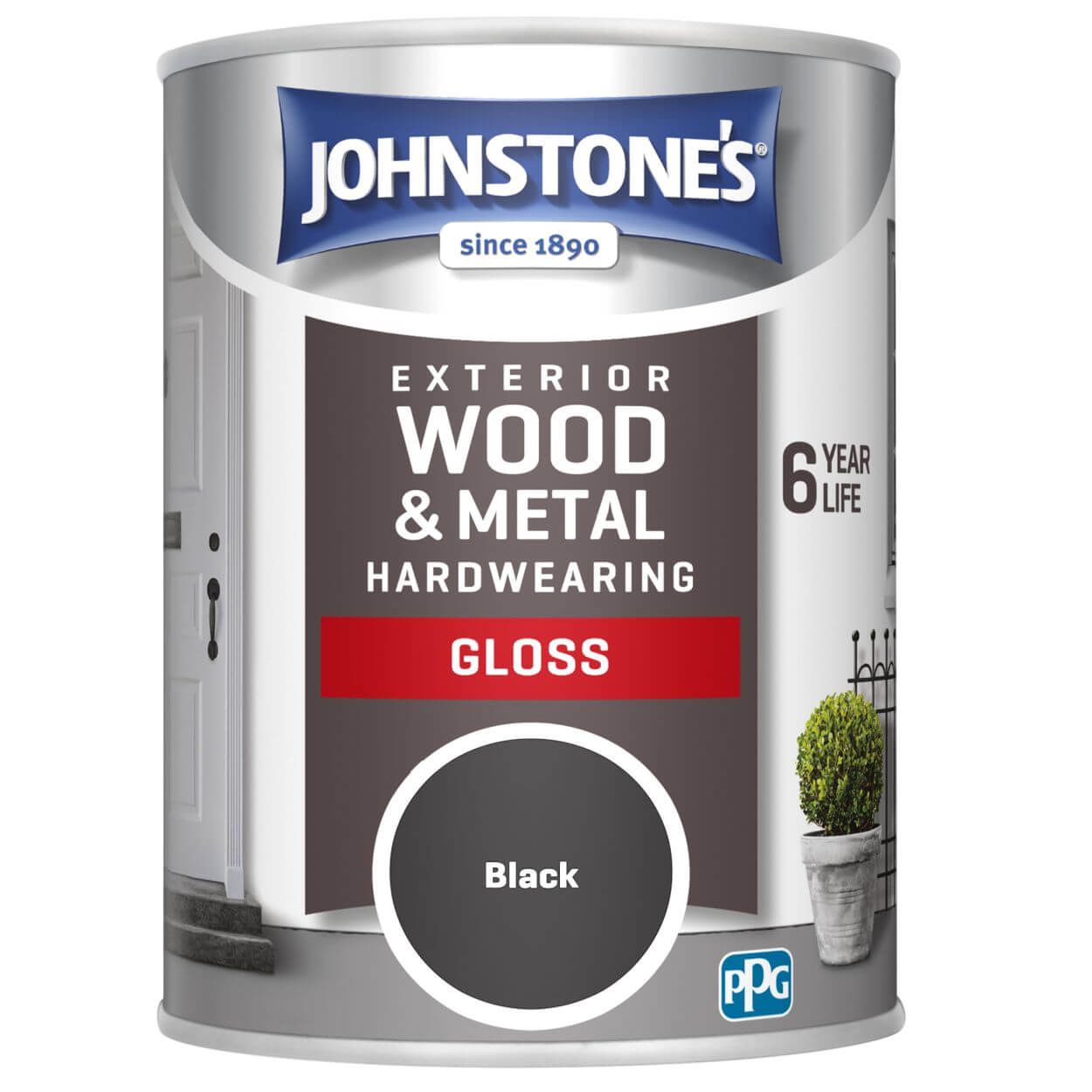 Johnstone's  Exterior Gloss Black 750ml