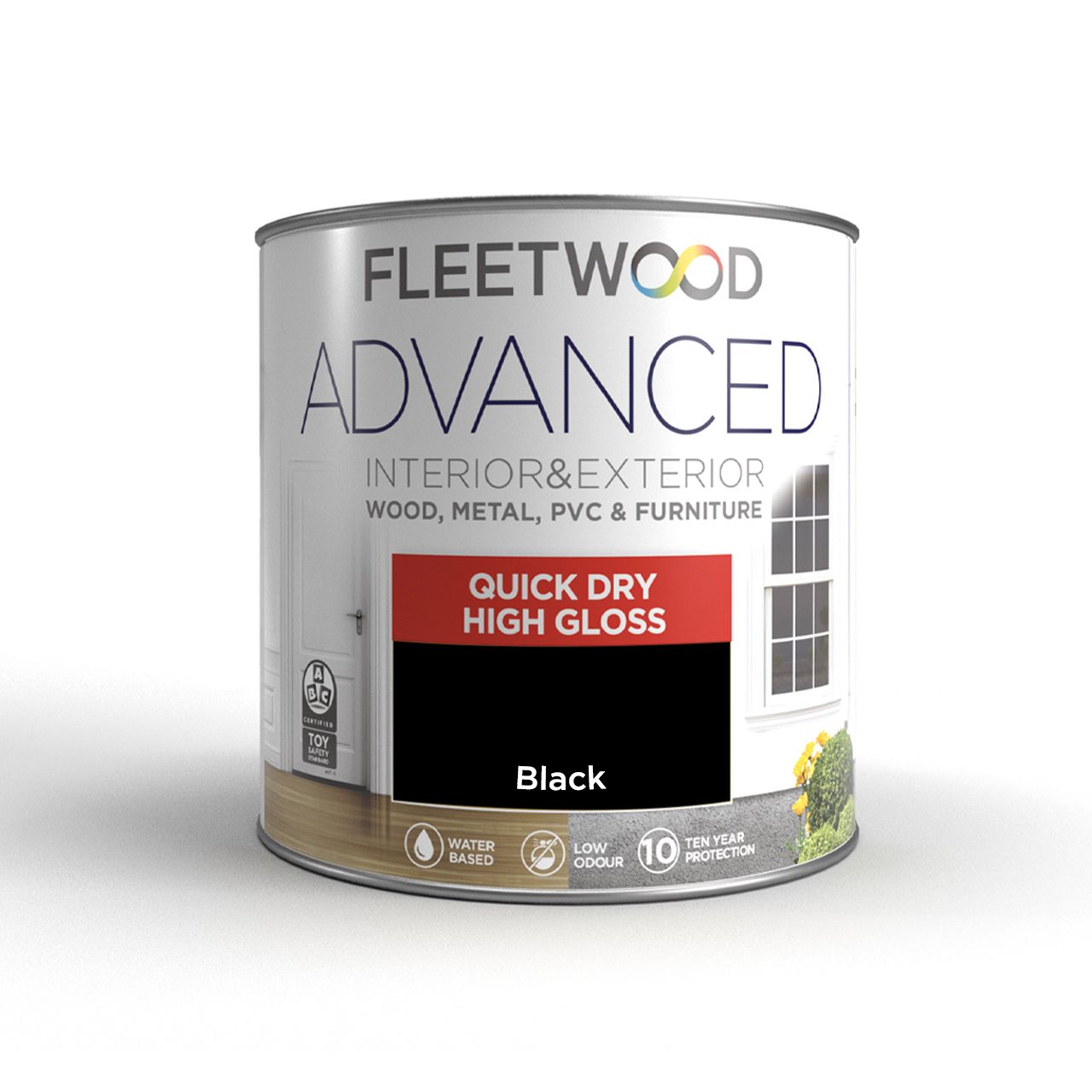 Fleetwood 750ml Advanced Quick Dry Gloss Black