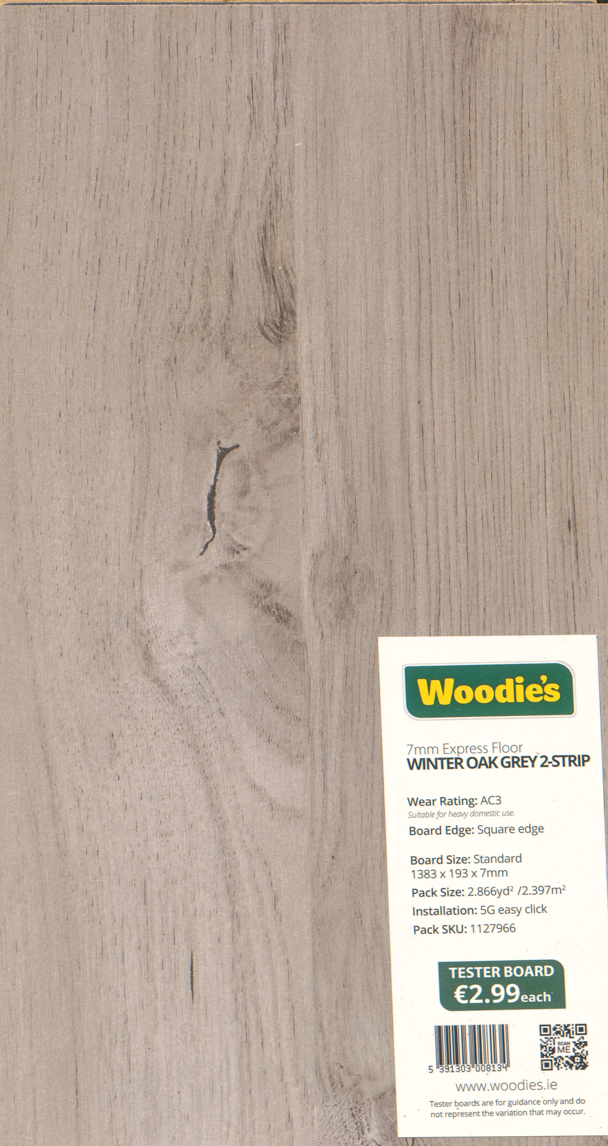 Sample 7mm Winter Oak Grey Express Floor