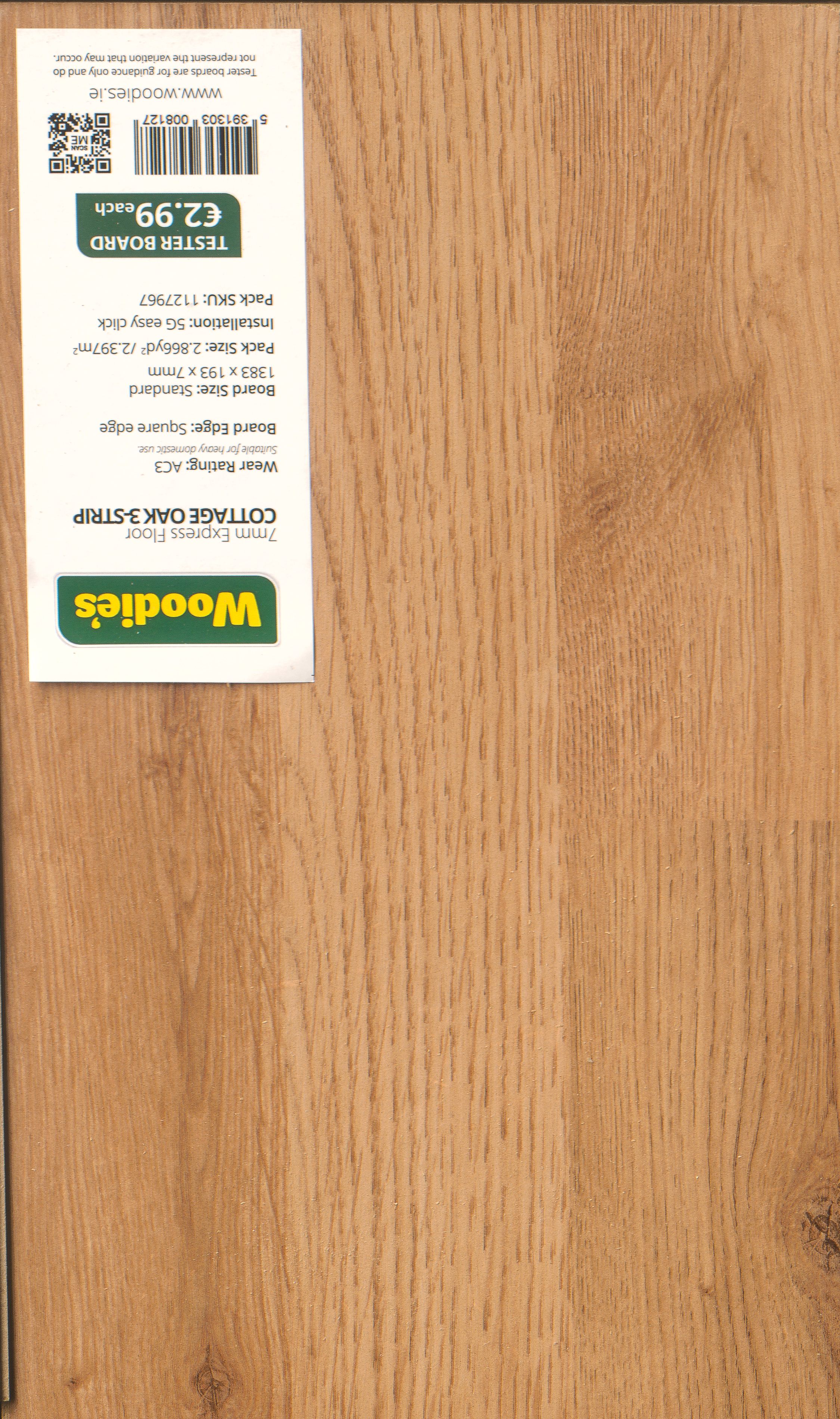Sample 7mm Cottage Oak Express Floor