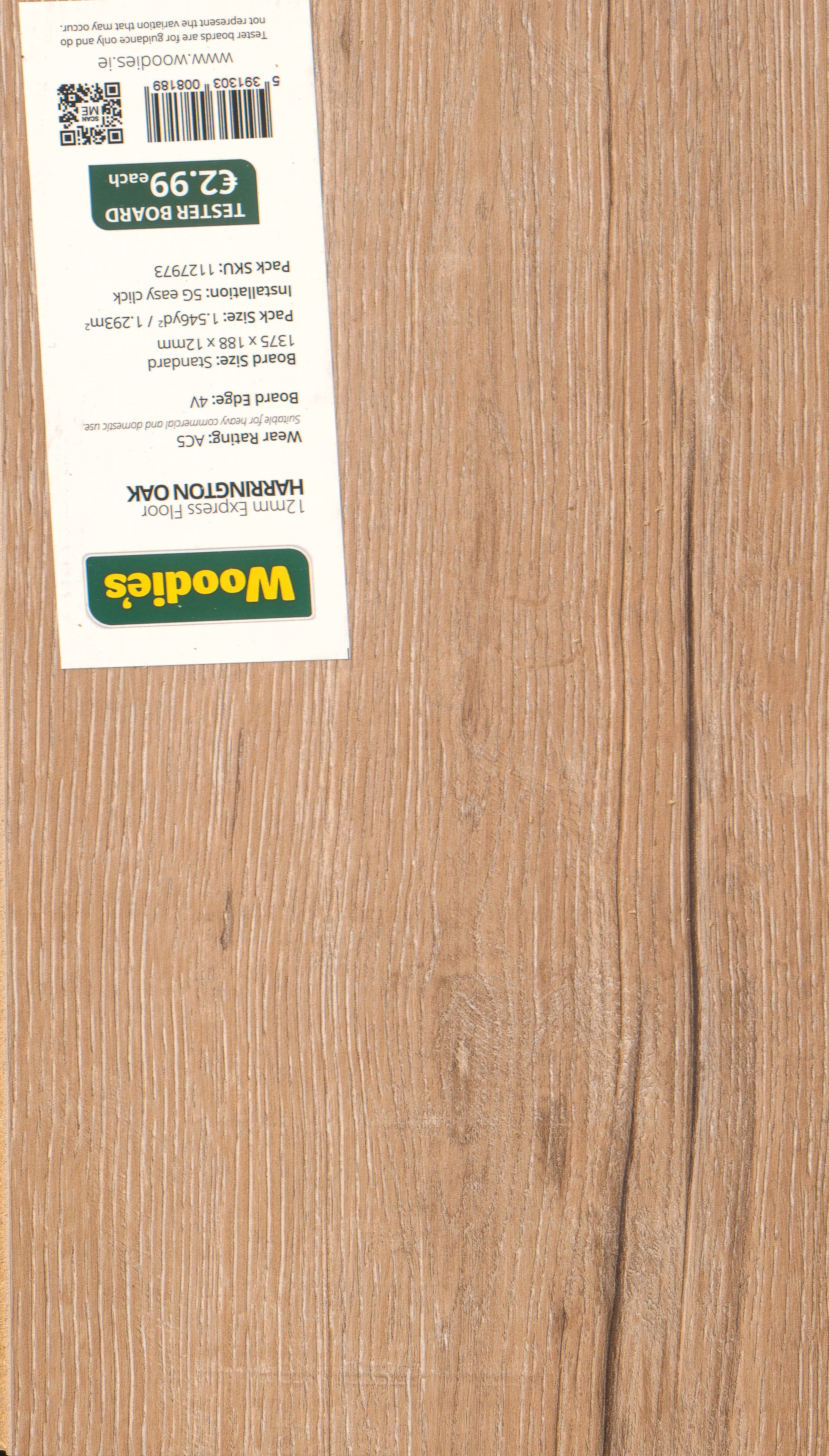 Sample 12mm Harrington Oak 4V Express Floor