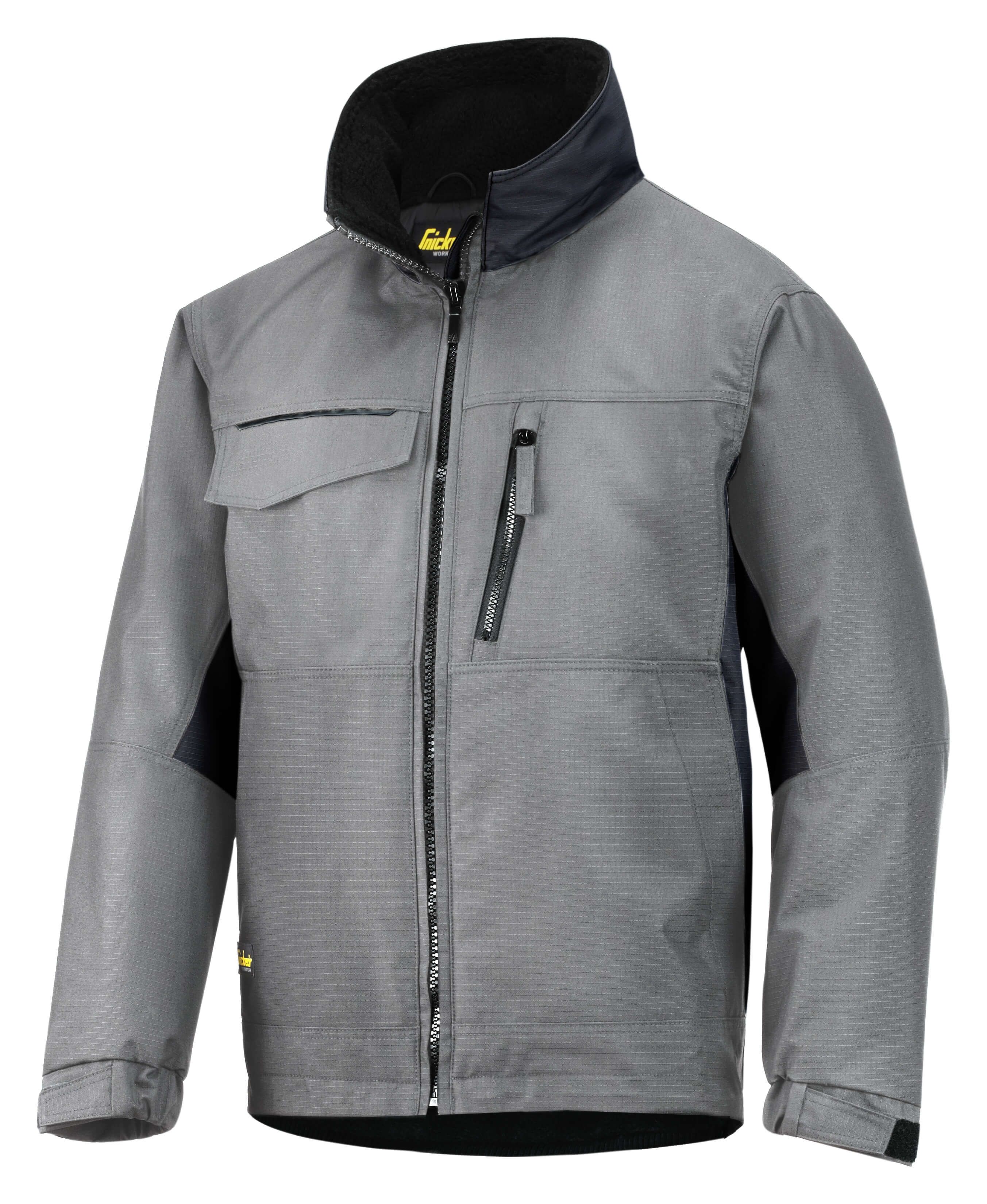 Snickers Workwear Medium Craftsmen's Winter Jacket In Grey & Black