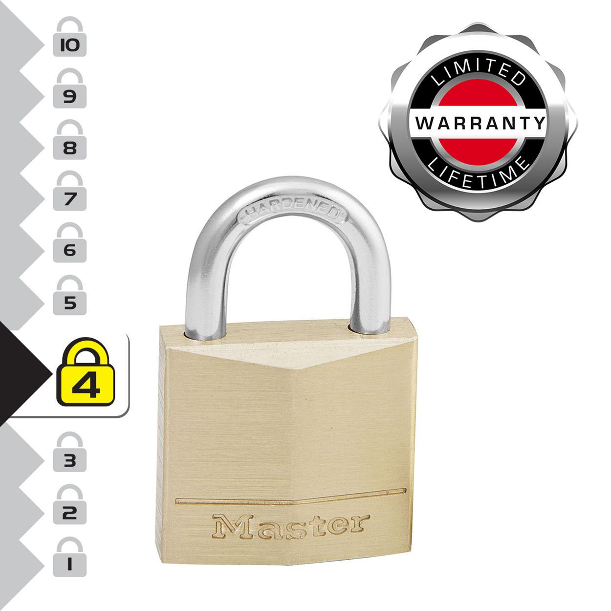 Master Lock 30mm Brass Keyed Padlock - Twin Pack