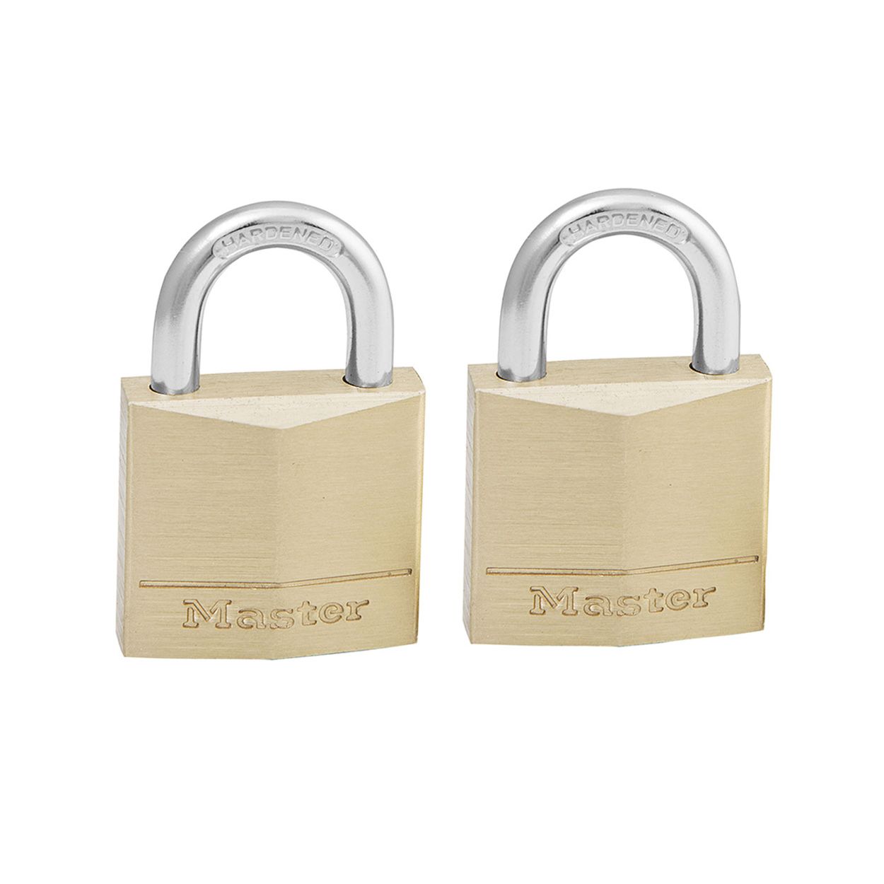 Master Lock 30mm Brass Keyed Padlock - Twin Pack
