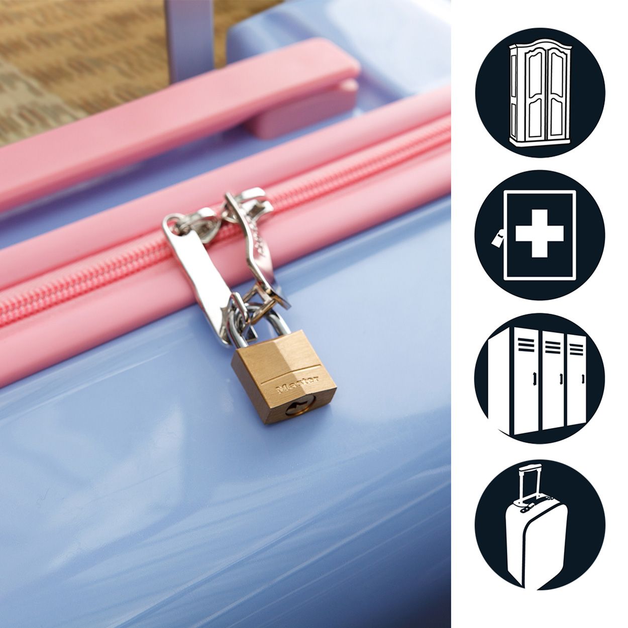 Master Lock 30mm Brass Keyed Padlock - Twin Pack
