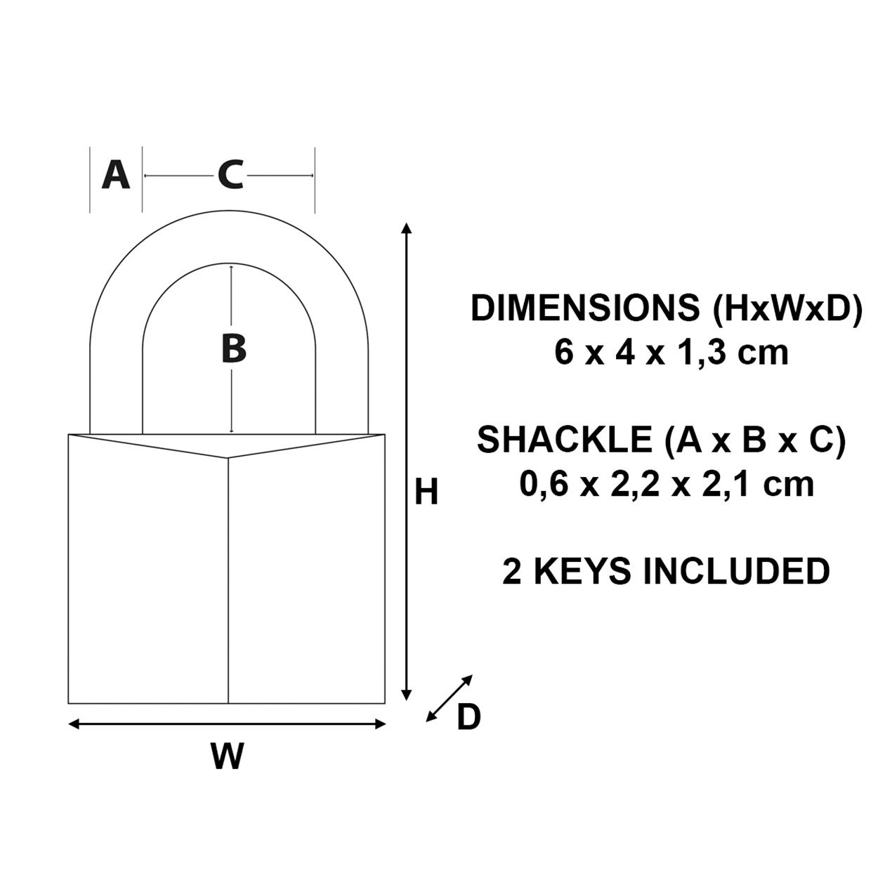 Master Lock 40mm Brass Keyed Padlock