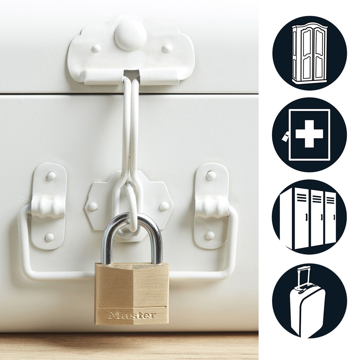 Master Lock 40mm Brass Keyed Padlock