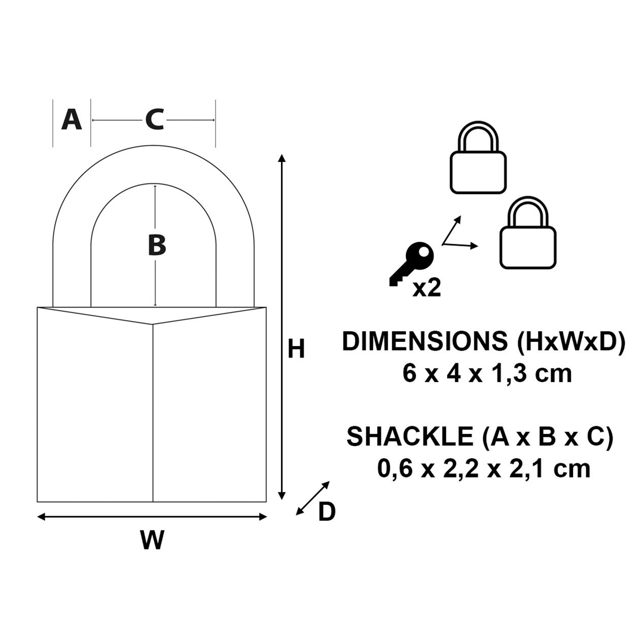 Master Lock 40mm Brass Keyed Padlock -Twin Pack