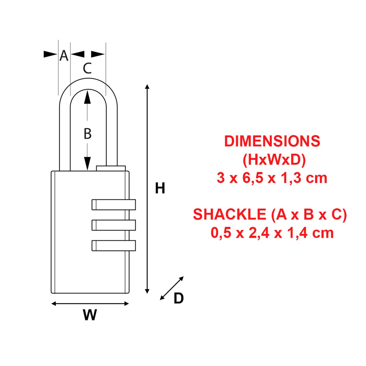 Master Lock 30mm Combination Padlock