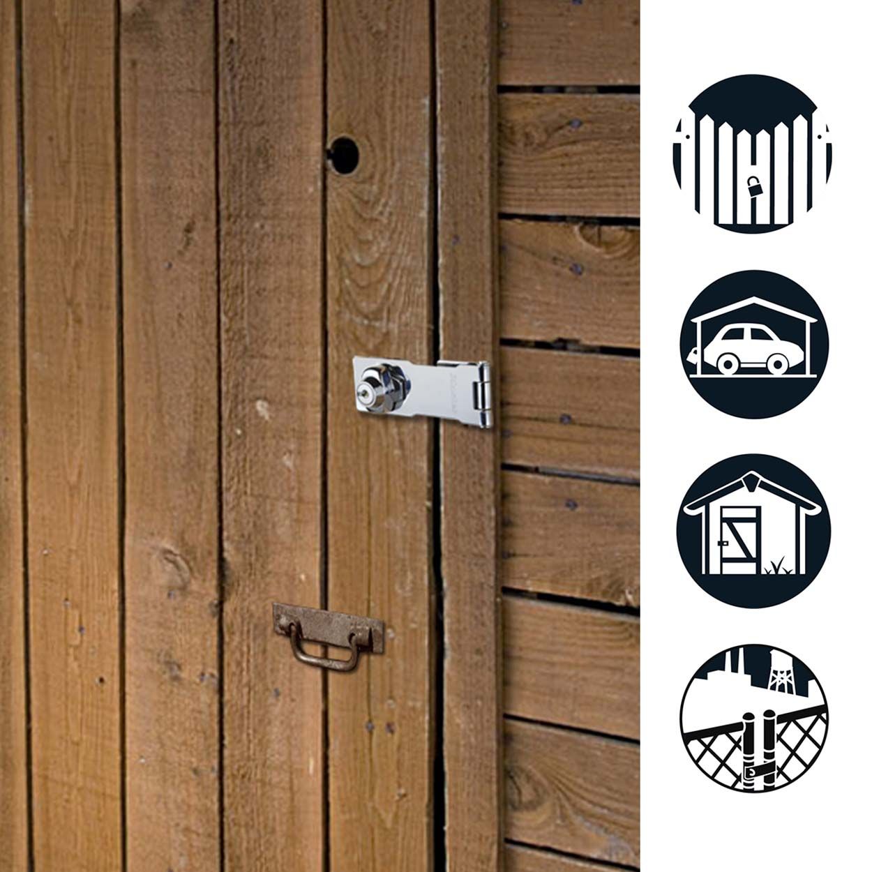 Master Lock 11cm Integrated Key Locking Hasp