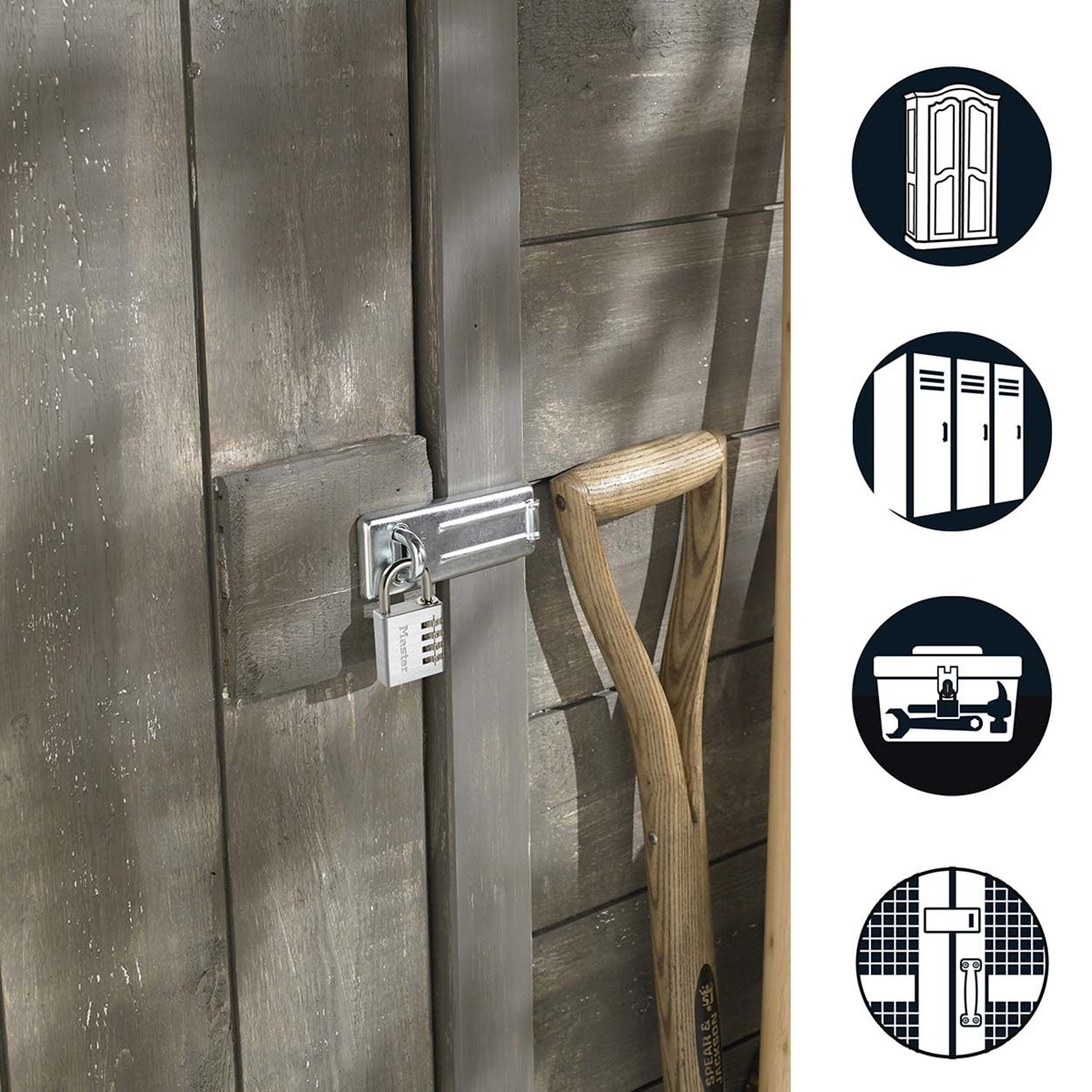 Master Lock Combination Padlock with 110mm Steel Hasp