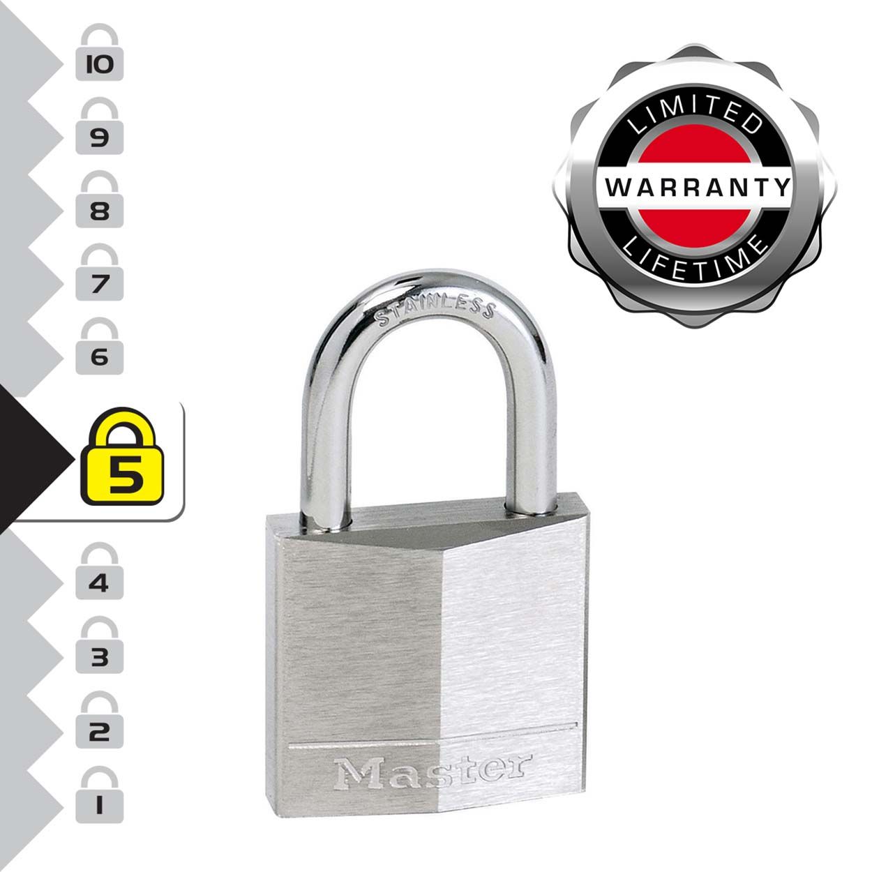 Master Lock 40mm Keyed Marine Padlock