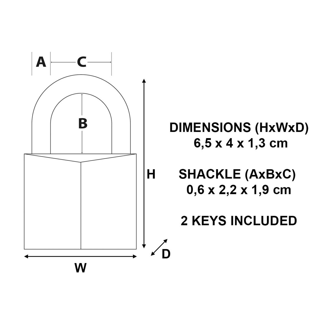 Master Lock 40mm Keyed Marine Padlock