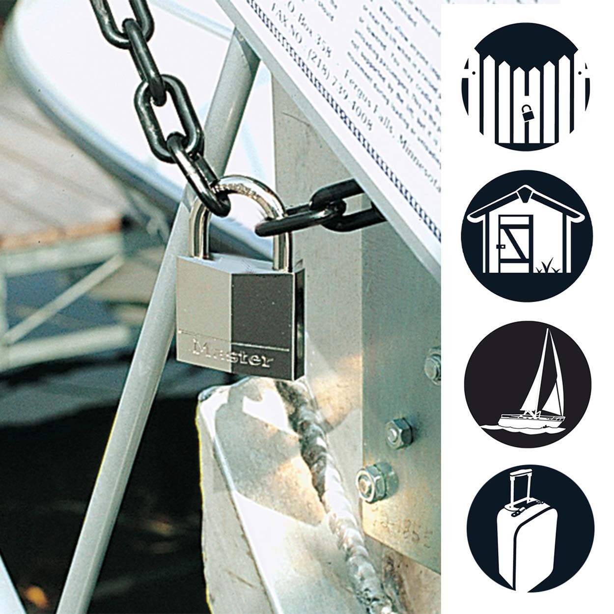 Master Lock 40mm Keyed Marine Padlock