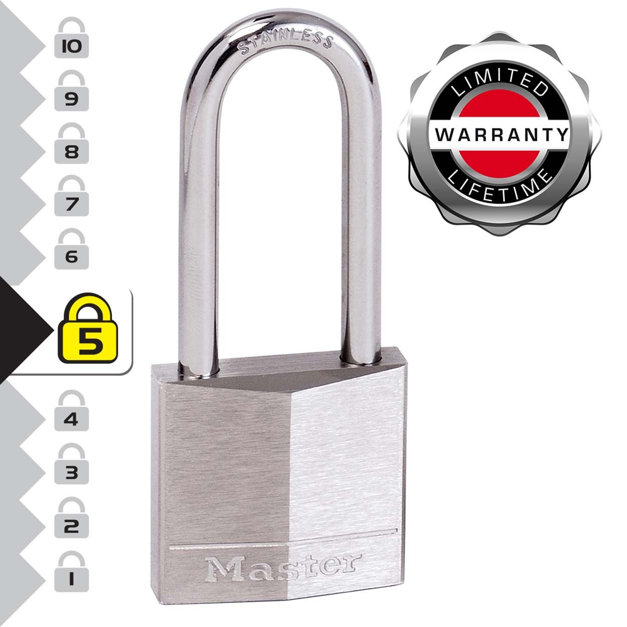 Master Lock 40mm Long Shackle Marine Padlock