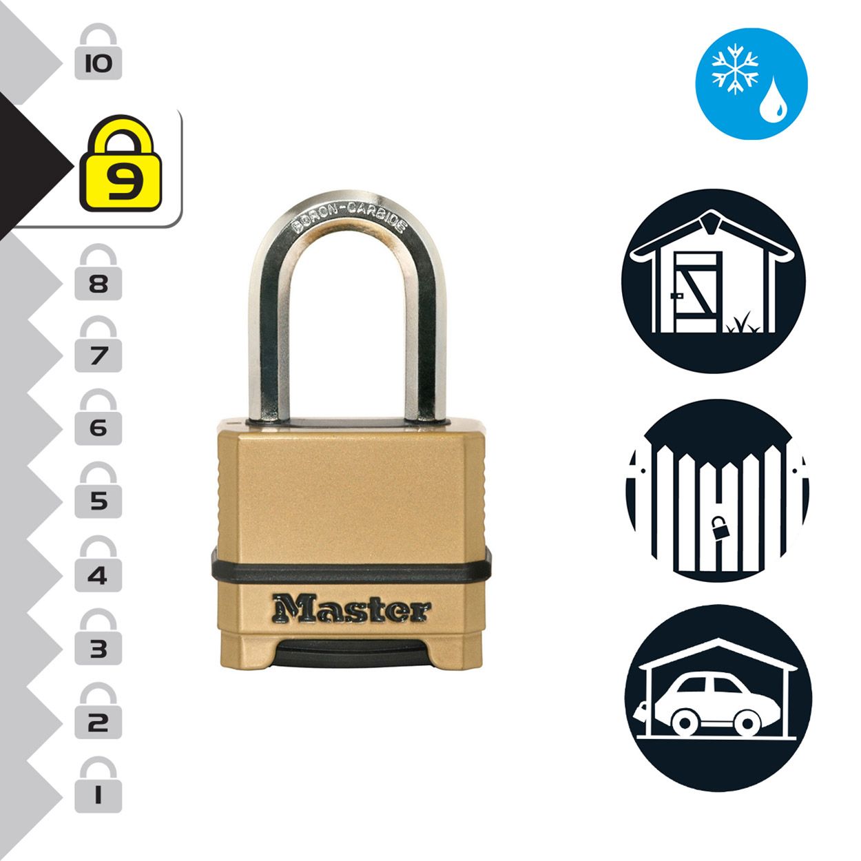 Master Lock 50mm Heavy Duty Combination Padlock