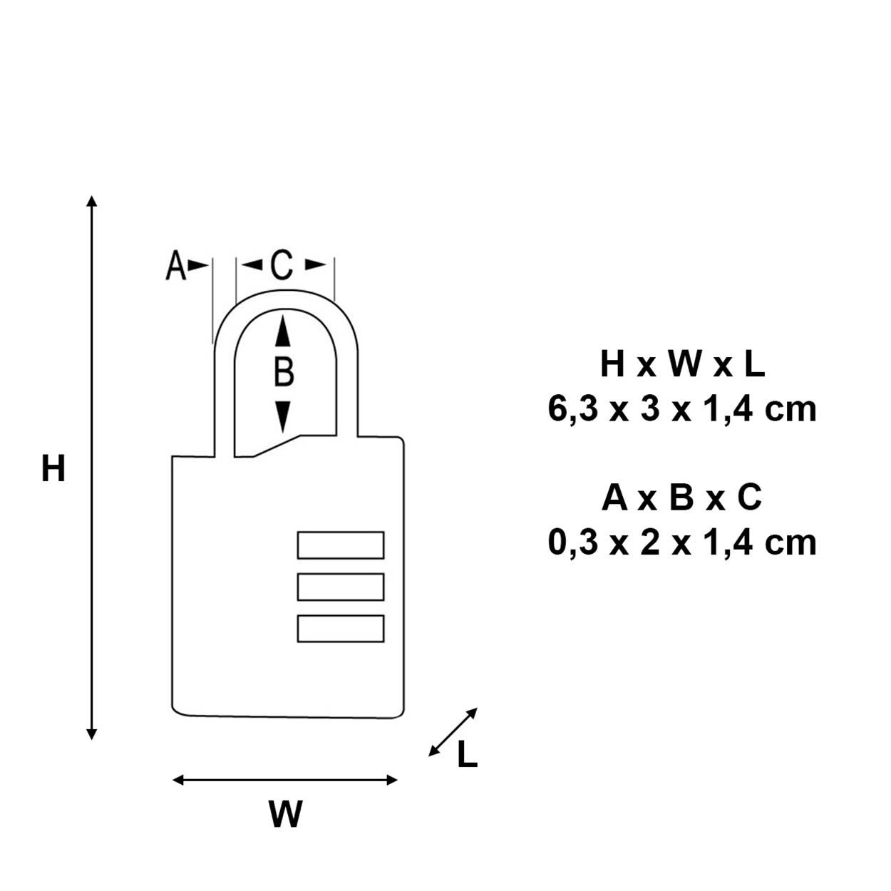 Master Lock 30mm Combination Travel Padlock - Twin Pack