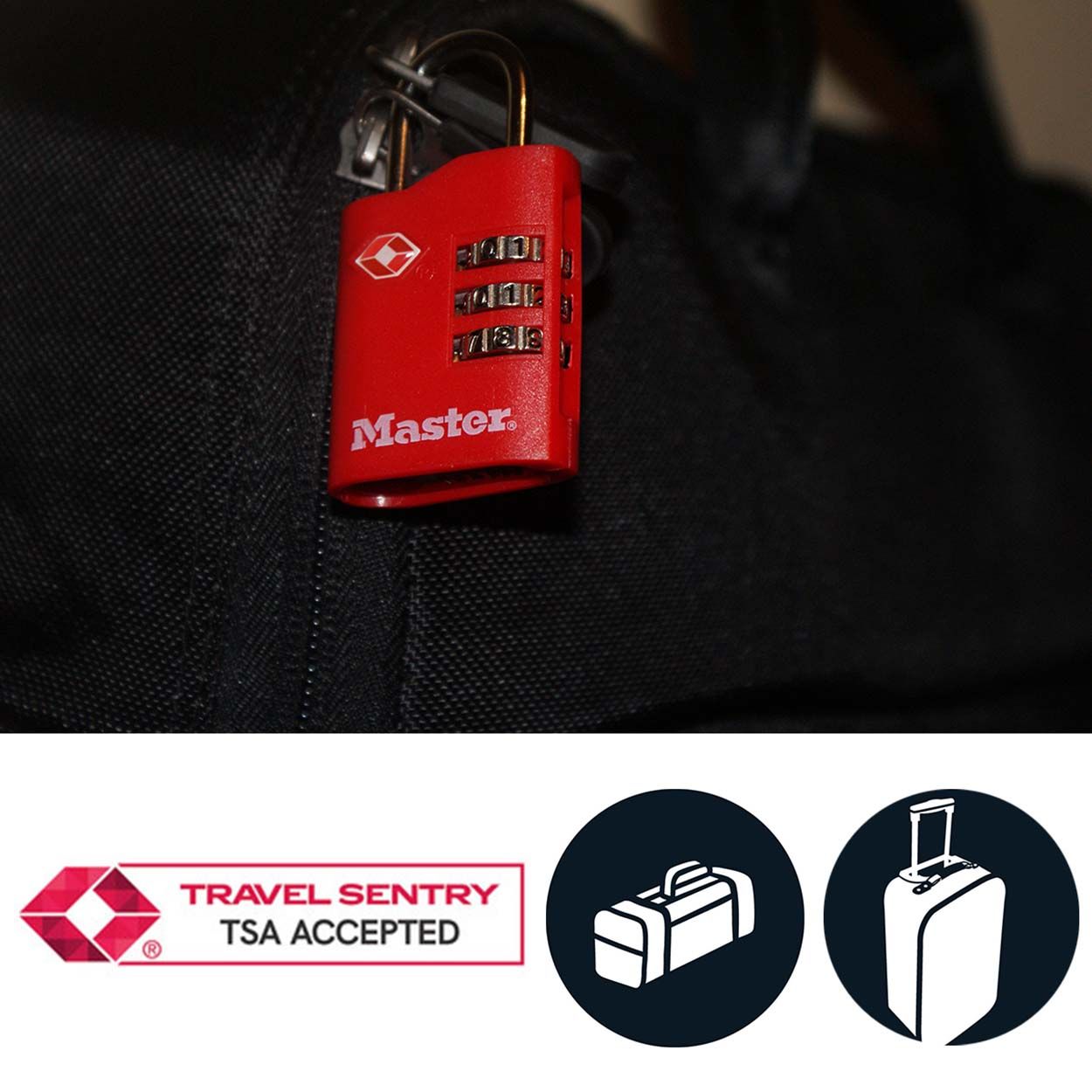 Master Lock 30mm Combination Travel Padlock - Twin Pack