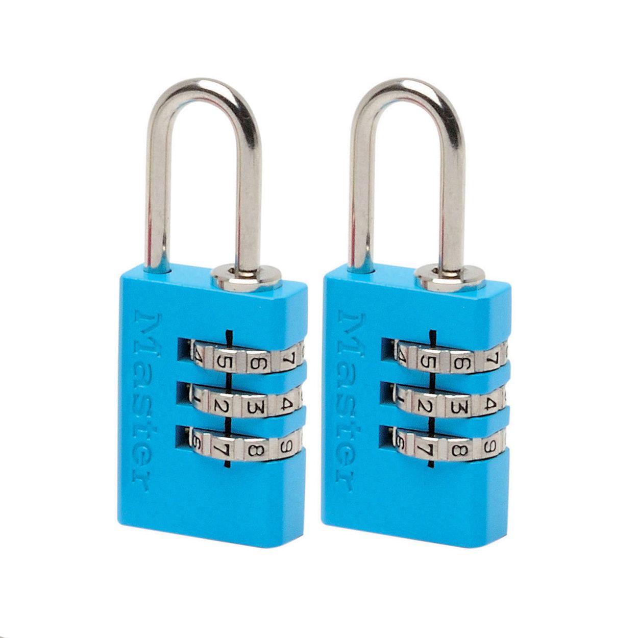 Master Lock 20mm Coloured Combination Padlock - Twin Pack