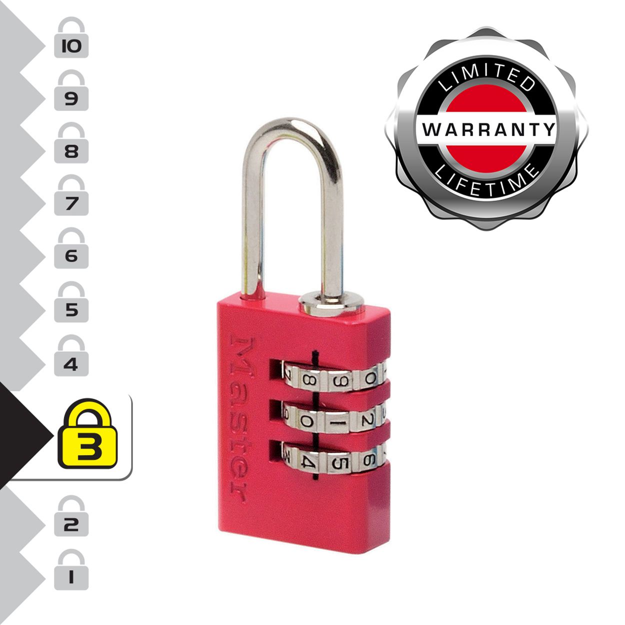 Master Lock 20mm Coloured Combination Padlock - Twin Pack