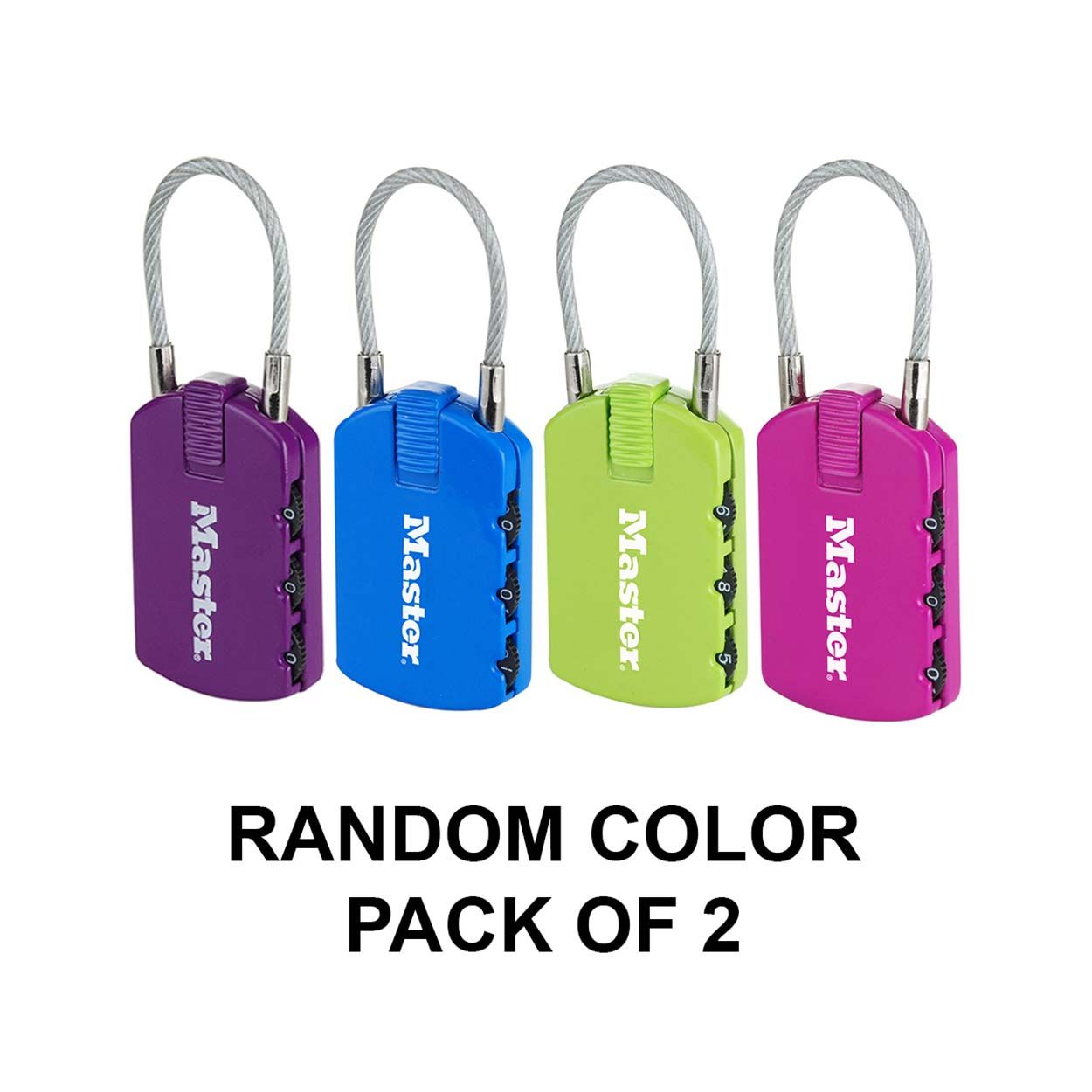 Master Lock 30mm Address Label Combination Padlocks - Twin Pack