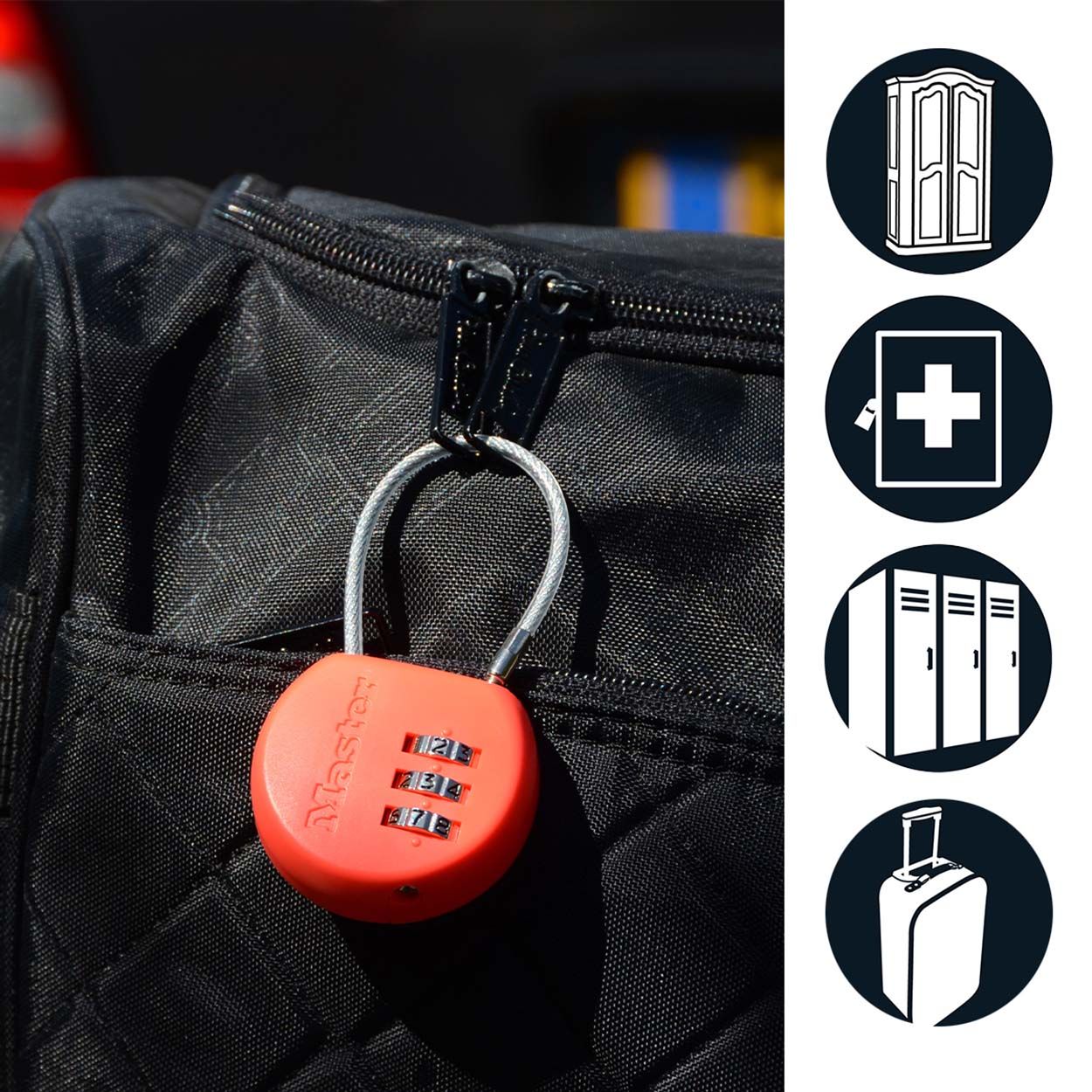 Master Lock 42mm Address Label Combination Padlock