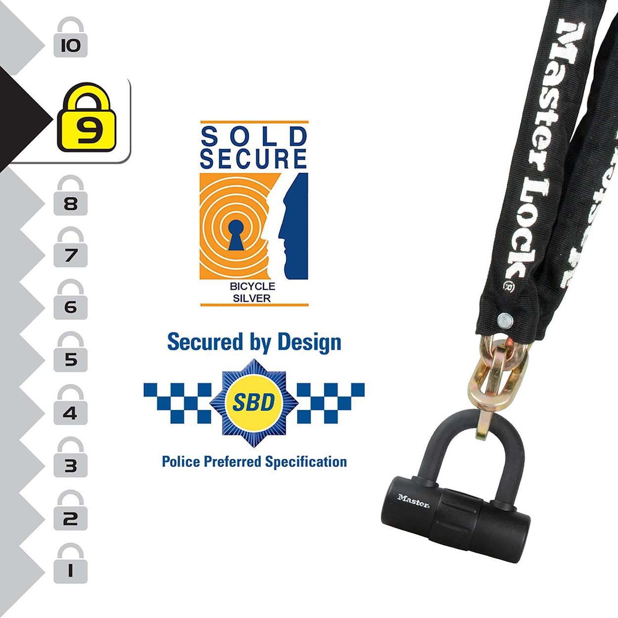 Master Lock 90cm Bike Chain Lock