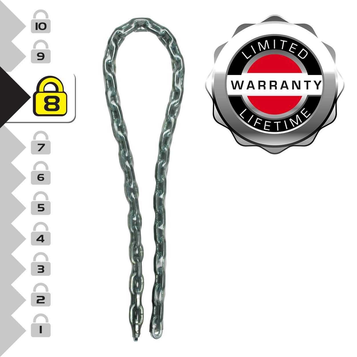 Master Lock 1m Hardened Steel Chain