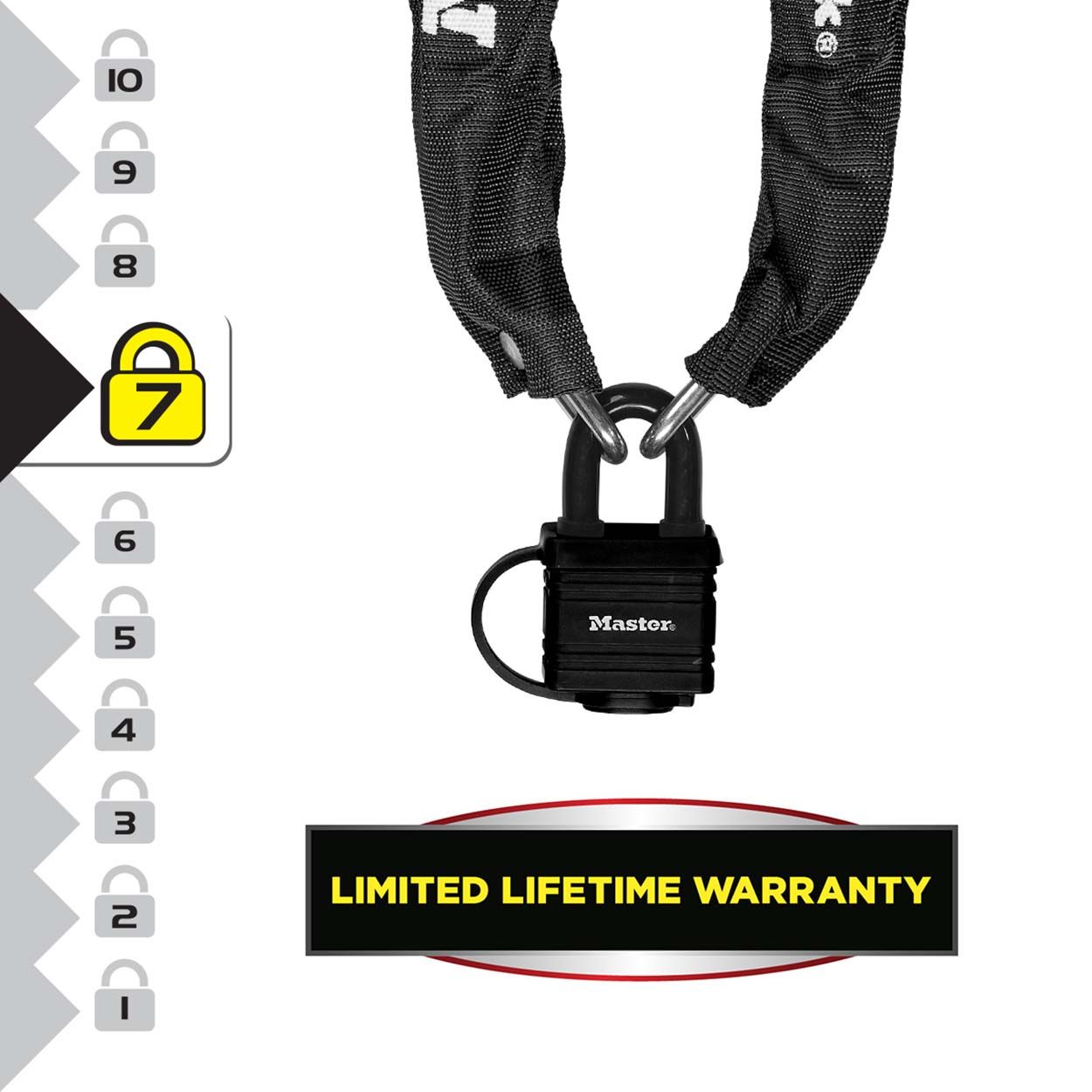 Master Lock Bike Chain Lock with Padlock