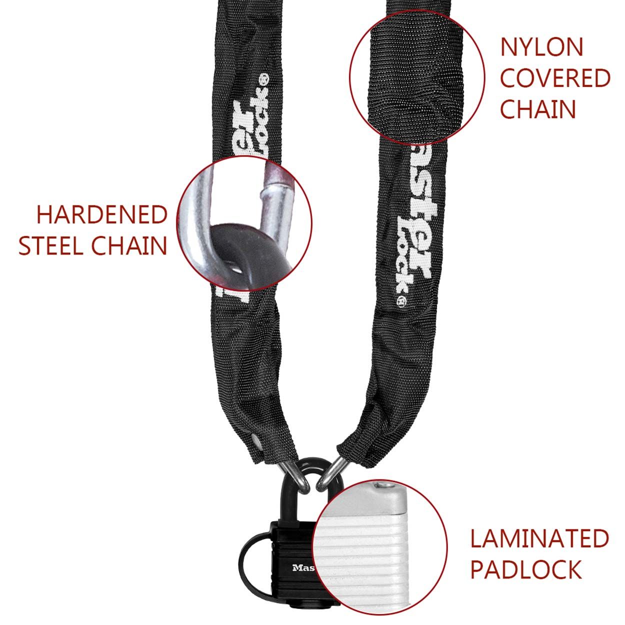 Master Lock Bike Chain Lock with Padlock