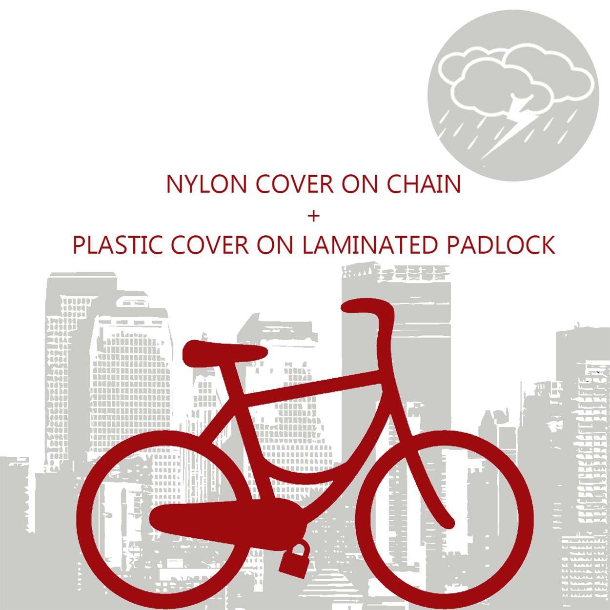 Master Lock Bike Chain Lock with Padlock