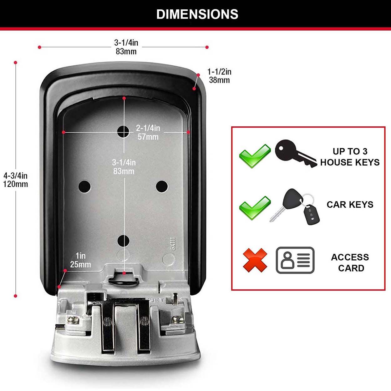 Master Lock 4 Digit Key Lock Box